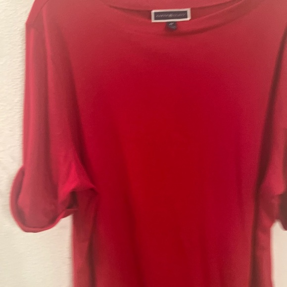 Karen Scott Red Short Sleeve Cotton Top | Size 4X - Picture 1 of 11
